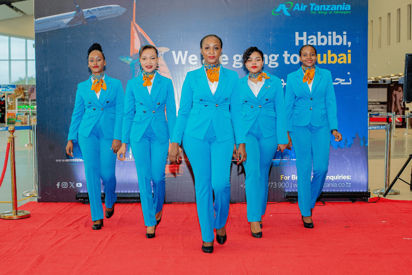 Air Tanzania’s first UAE flight - Image courtesy of Air Tanzania