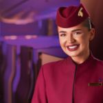 Flight attendants will spring into action in a flash! Image courtesy of Qatar Airways