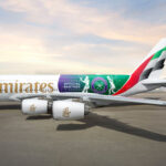 Iconic Emirates - bespoke A380 Wimbledon livery - Image courtesy of Emirates