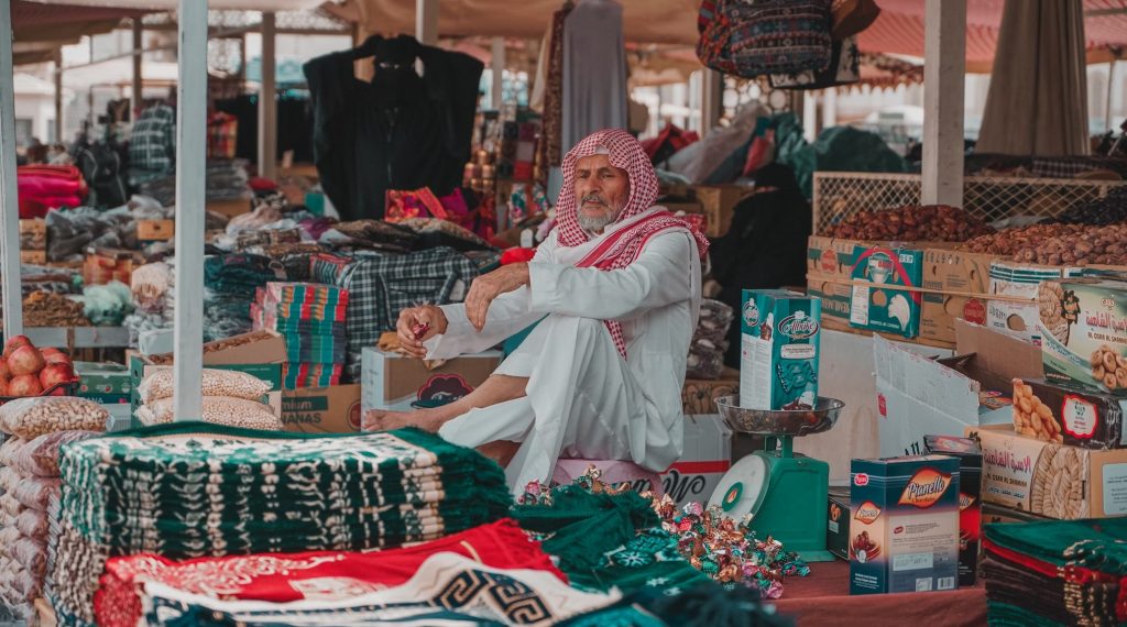 Stall vendor in Al Madinah 