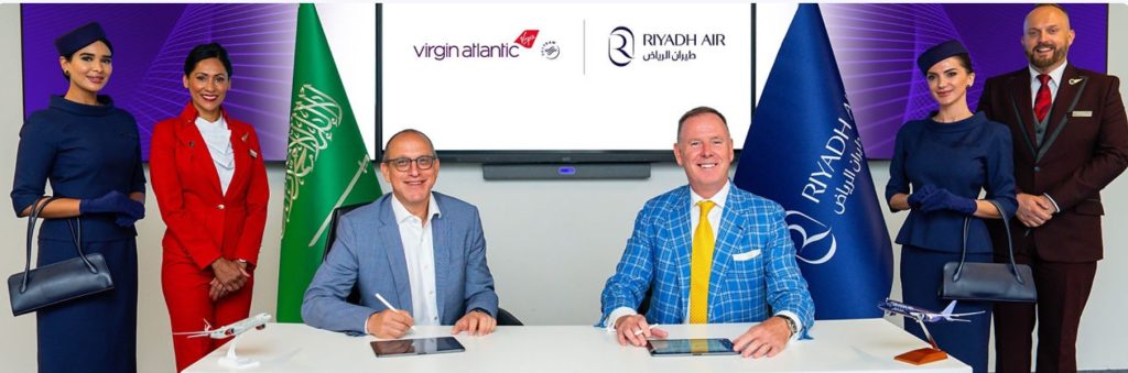 Virgin Atlantic and Riyadh Air partner 