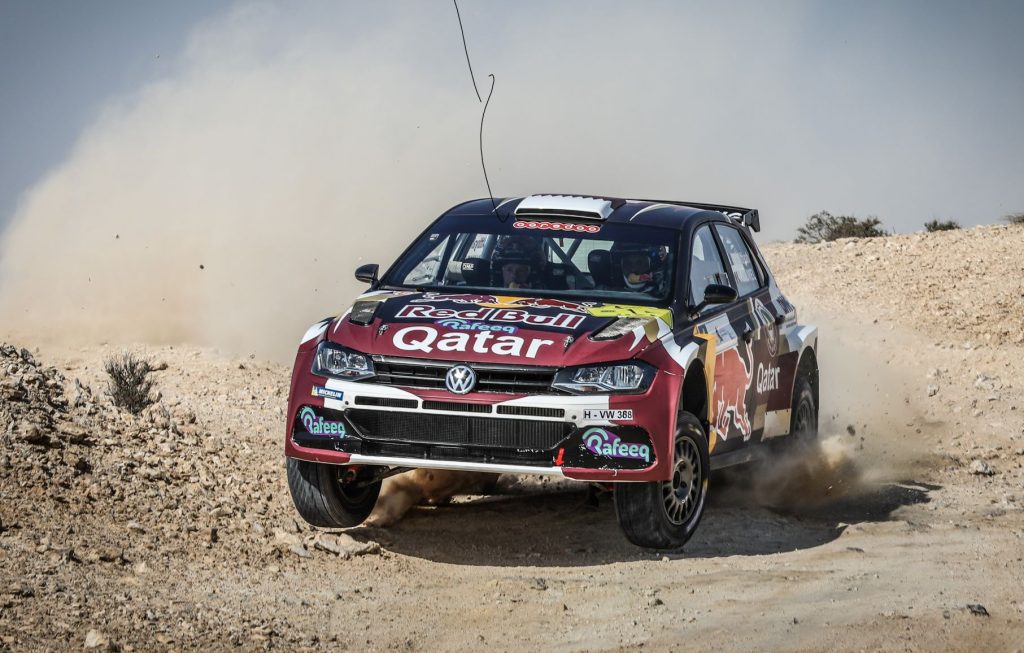 Drivers testing across demanding desert for qatar international rally