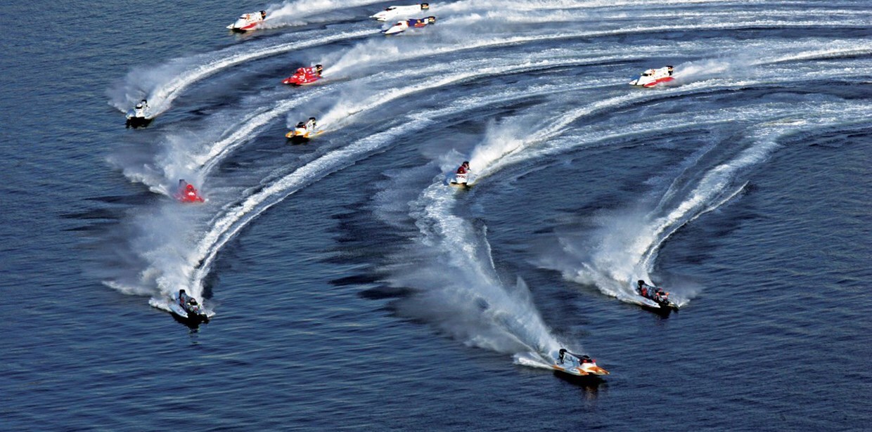 Powerboats racing during Sharjah World Championship Week